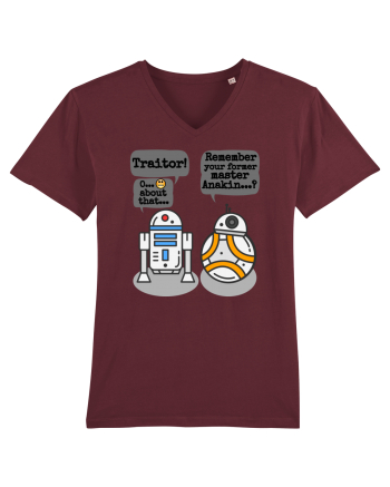 Funny R2D2 And BB8 Burgundy