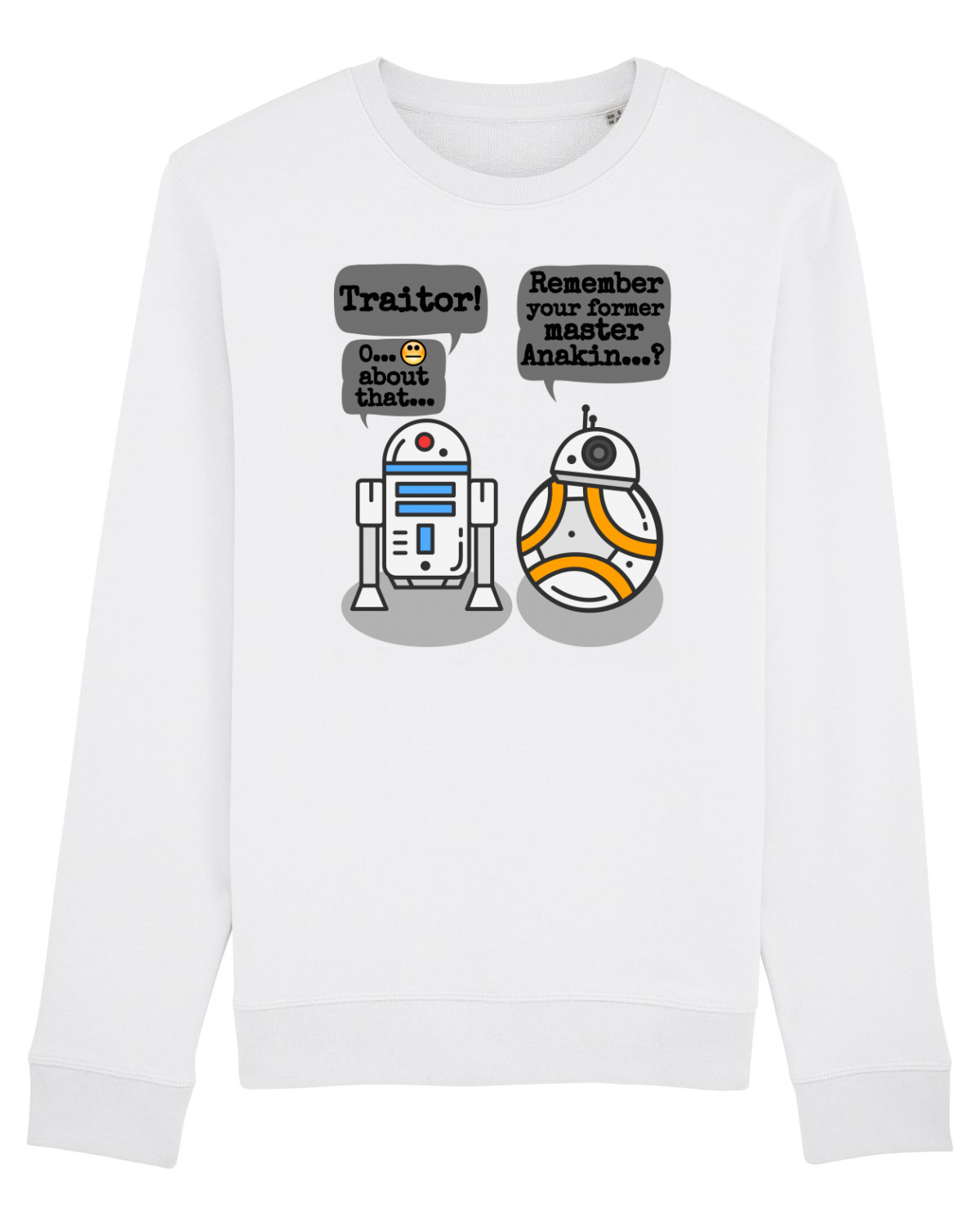 Bluză mânecă lungă Unisex Rise White