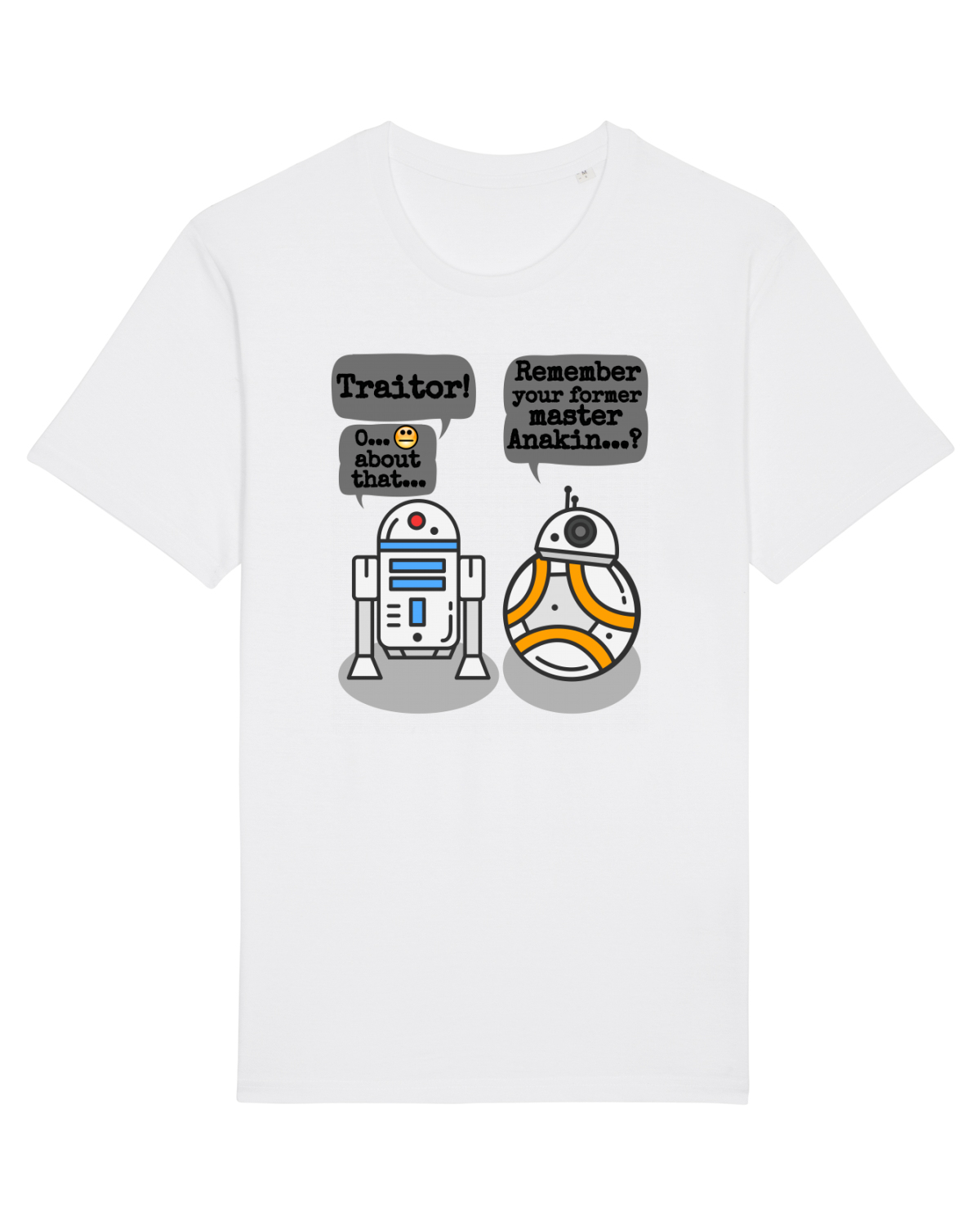 Tricou mânecă scurtă Unisex Rocker White