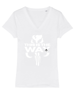 Mandalorian This Is The Way Tricou mânecă scurtă guler V Damă Evoker