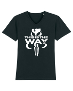 Mandalorian This Is The Way Tricou mânecă scurtă guler V Bărbat Presenter
