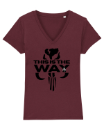 Mandalorian This Is The Way Tricou mânecă scurtă guler V Damă Evoker