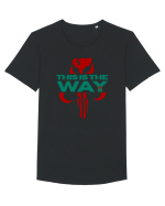 Mandalorian This Is The Way Tricou mânecă scurtă guler larg Bărbat Skater