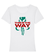 Mandalorian This Is The Way Tricou mânecă scurtă guler larg fitted Damă Expresser