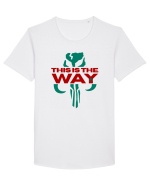Mandalorian This Is The Way Tricou mânecă scurtă guler larg Bărbat Skater
