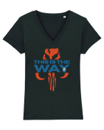 Mandalorian This Is The Way Tricou mânecă scurtă guler V Damă Evoker