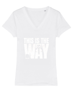 Mandalorian This Is The Way Tricou mânecă scurtă guler V Damă Evoker