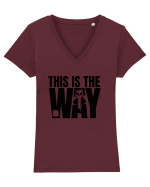 Mandalorian This Is The Way Tricou mânecă scurtă guler V Damă Evoker