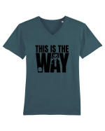 Mandalorian This Is The Way Tricou mânecă scurtă guler V Bărbat Presenter
