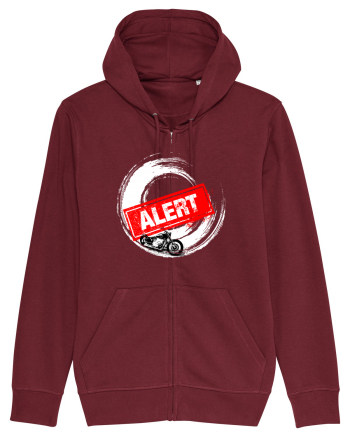 Motorcycle Alert Burgundy