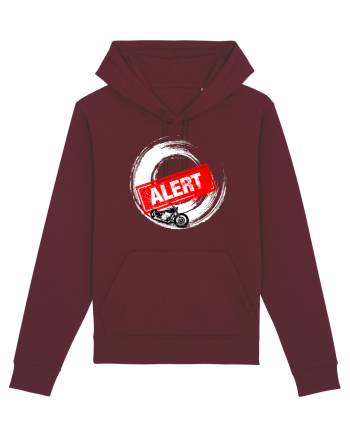 Motorcycle Alert Burgundy