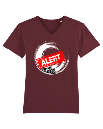 Motorcycle Alert Burgundy