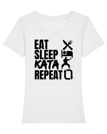 Eat Sleep Kata Repeat  White