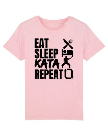 Eat Sleep Kata Repeat  Cotton Pink