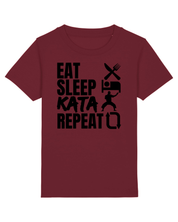 Eat Sleep Kata Repeat  Burgundy