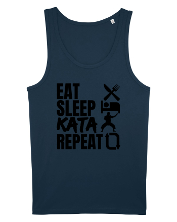 Eat Sleep Kata Repeat  Navy