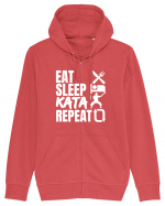 Eat Sleep Kata Repeat  Hanorac cu fermoar Unisex Connector