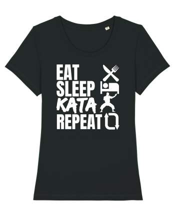 Eat Sleep Kata Repeat  Black