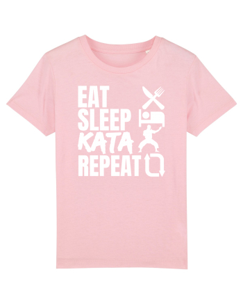 Eat Sleep Kata Repeat  Cotton Pink