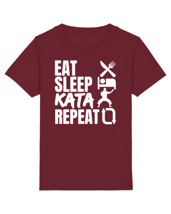 Eat Sleep Kata Repeat  Burgundy