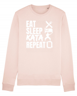 Eat Sleep Kata Repeat  Bluză mânecă lungă Unisex Rise