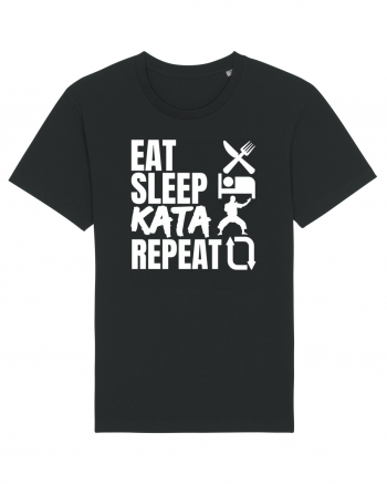 Eat Sleep Kata Repeat  Black