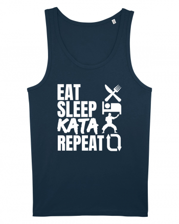 Eat Sleep Kata Repeat  Navy