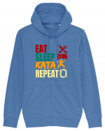 Eat Sleep Kata Repeat  Hanorac cu fermoar Unisex Connector