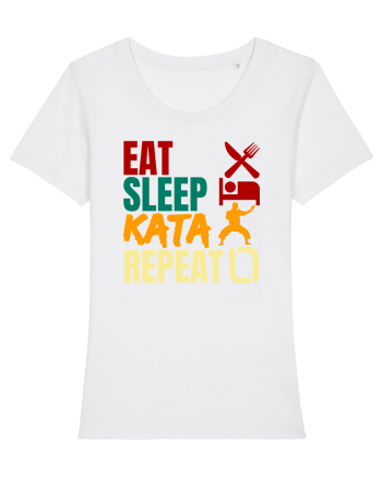 Eat Sleep Kata Repeat  White