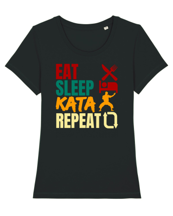 Eat Sleep Kata Repeat  Black