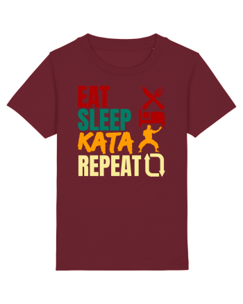 Eat Sleep Kata Repeat  Burgundy
