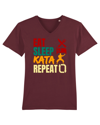 Eat Sleep Kata Repeat  Burgundy