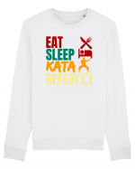 Eat Sleep Kata Repeat  Bluză mânecă lungă Unisex Rise