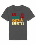 Eat Sleep Kata Repeat  Tricou mânecă scurtă Unisex Rocker