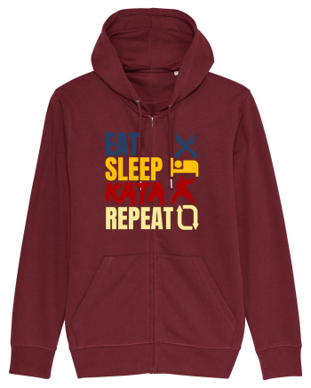 Eat Sleep Kata Repeat  Burgundy