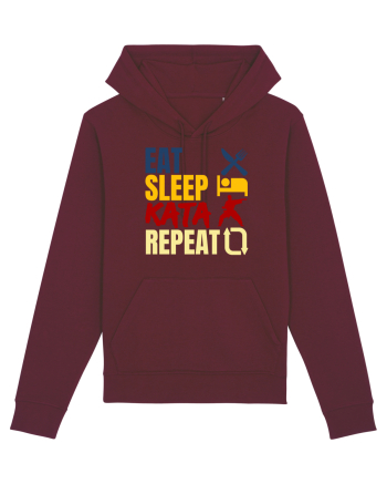 Eat Sleep Kata Repeat  Burgundy