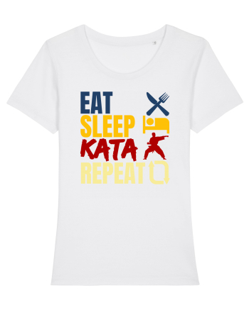 Eat Sleep Kata Repeat  White