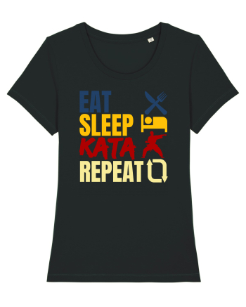 Eat Sleep Kata Repeat  Black
