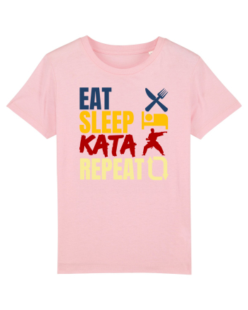 Eat Sleep Kata Repeat  Cotton Pink