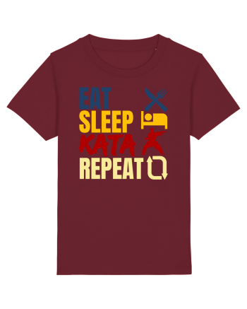 Eat Sleep Kata Repeat  Burgundy