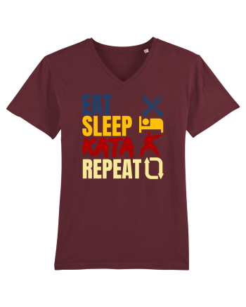 Eat Sleep Kata Repeat  Burgundy