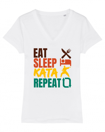 Eat Sleep Kata Repeat  White
