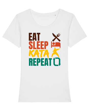 Eat Sleep Kata Repeat  White