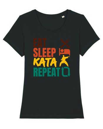 Eat Sleep Kata Repeat  Black
