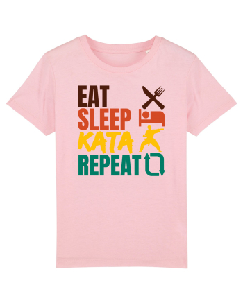Eat Sleep Kata Repeat  Cotton Pink