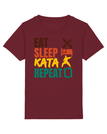 Eat Sleep Kata Repeat  Burgundy