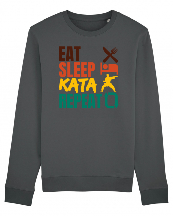 Eat Sleep Kata Repeat  Anthracite