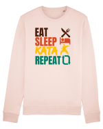 Eat Sleep Kata Repeat  Bluză mânecă lungă Unisex Rise
