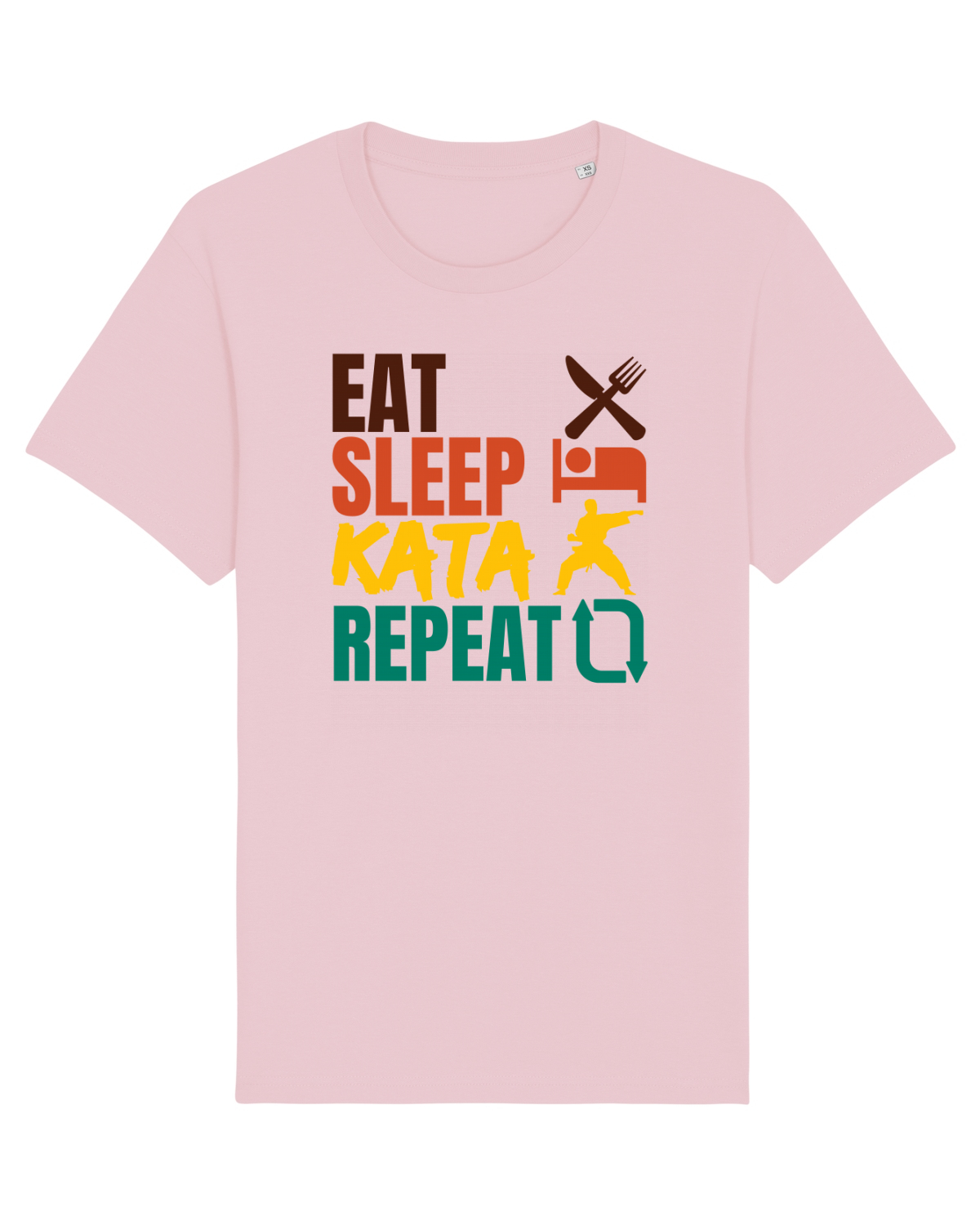 Tricou mânecă scurtă Unisex Rocker Cotton Pink