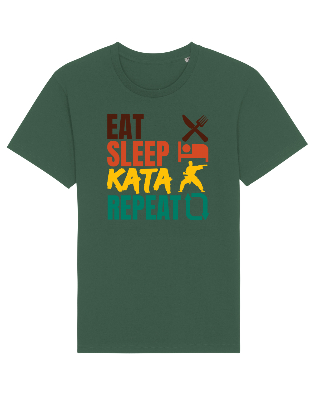 Tricou mânecă scurtă Unisex Rocker Bottle Green